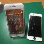 iPhone６s画面割れ修理後